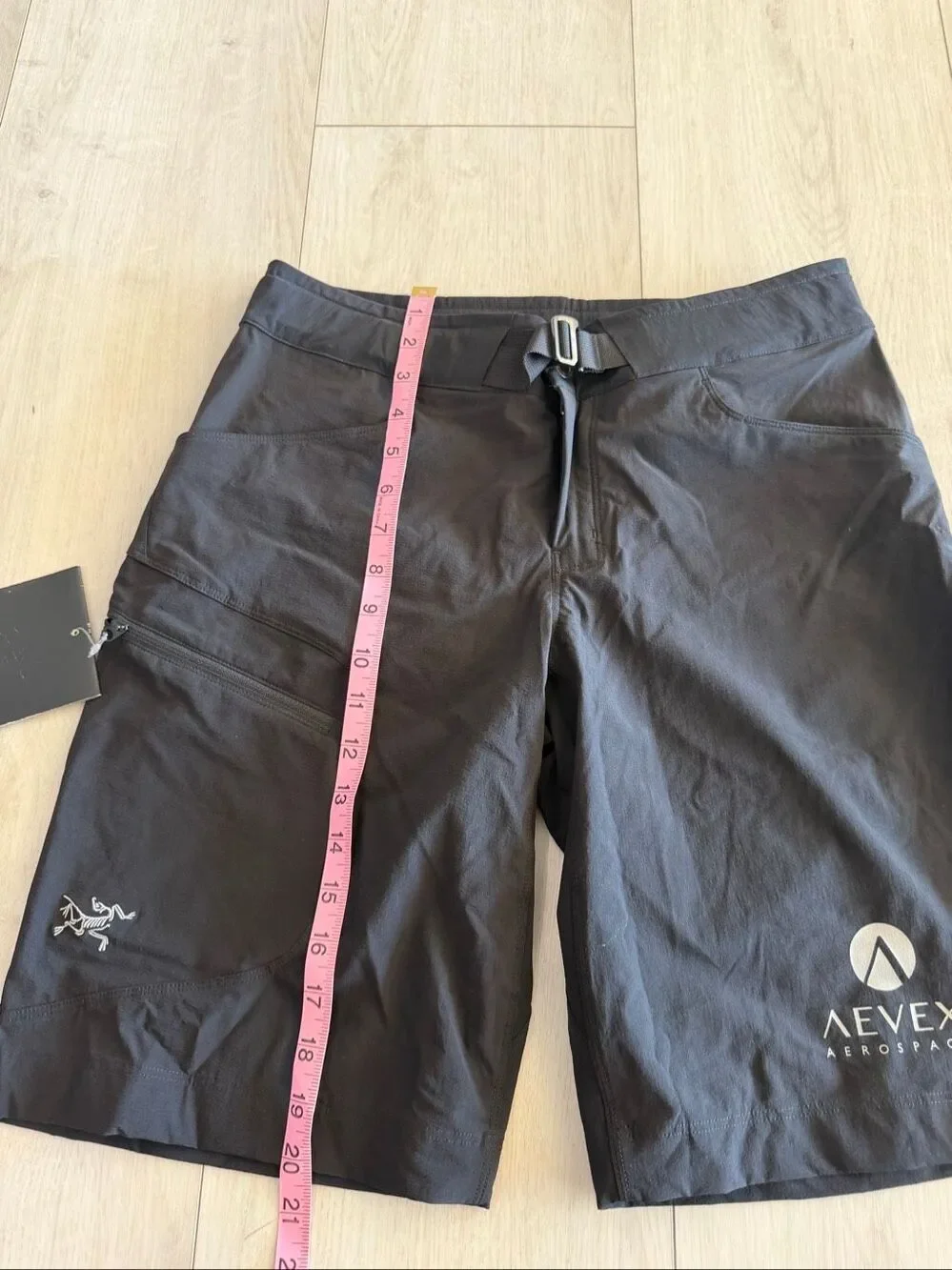 Arc'teryx Palisade Belted Hiking Shorts Mens 30 Black
